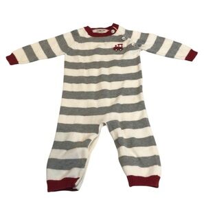 Cherokee Striped One Piece with Train Detail